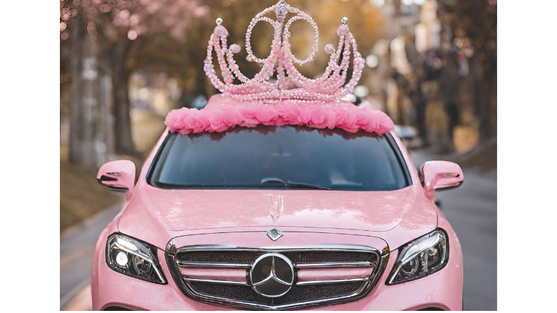 Princess-Themed Car Decoration photo 